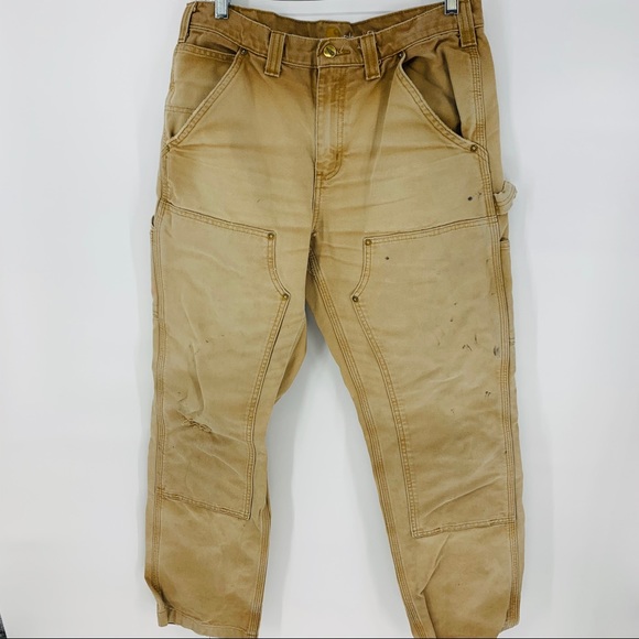 double front work pants
